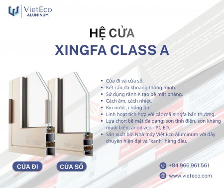 HỆ XINGFA CLASS A – HỆ CỬA NHÔM CỦA THỜI ĐẠI