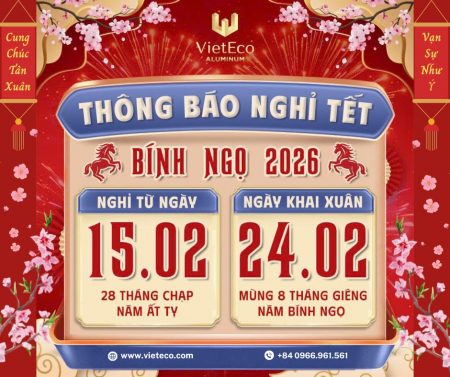 THÔNG BÁO LỊCH NGHỈ TẾT NGUYÊN ĐÁN BÍNH NGỌ 2026