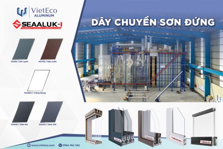 NHÔM THANH SEAALUK-I KHẲNG ĐỊNH ĐẲNG CẤP BẰNG DÂY CHUYỀN SƠN ĐỨNG HIỆN ĐẠI