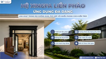 HỆ XINGFA LIỀN PHÀO – ĐỒNG BỘ TRONG THIẾT KẾ, LINH HOẠT TRONG ỨNG DỤNG